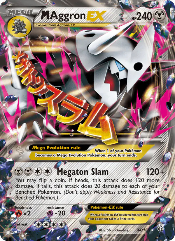 Carta M Aggron EX 94/160 de Primal Clash