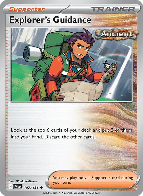 Carta Explorer's Guidance 107/131 de Prismatic Evolutions