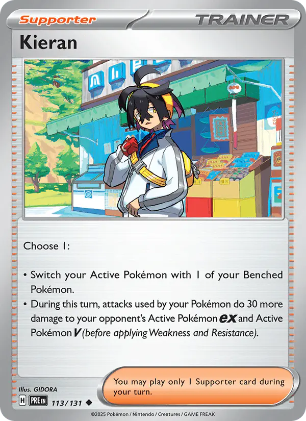 Carta Kieran 113/131 de Prismatic Evolutions