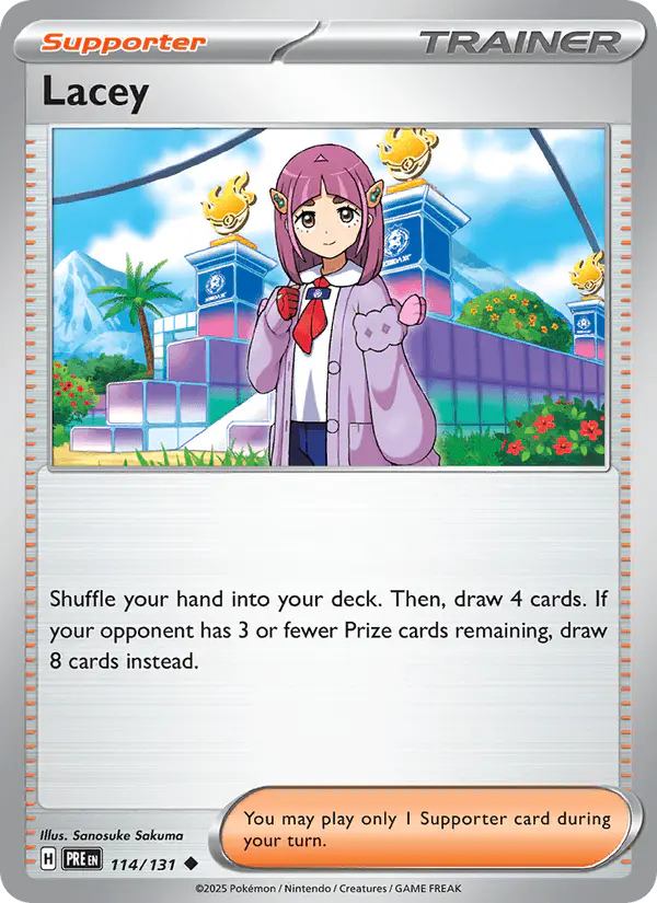 Carta Lacey 114/131 de Prismatic Evolutions