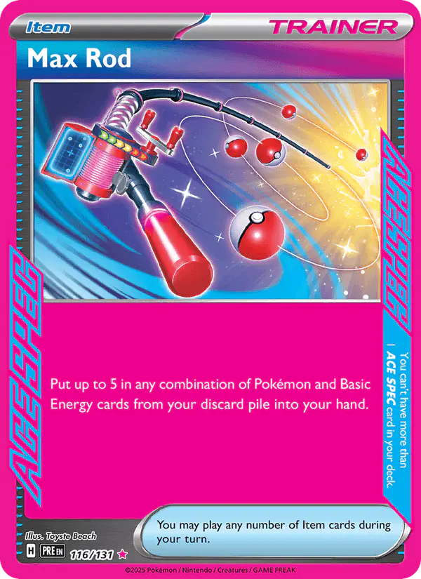 Carta Max Rod 116/131 de Prismatic Evolutions