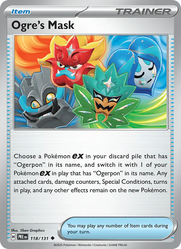 Carta Ogre's Mask 118/131 de Prismatic Evolutions