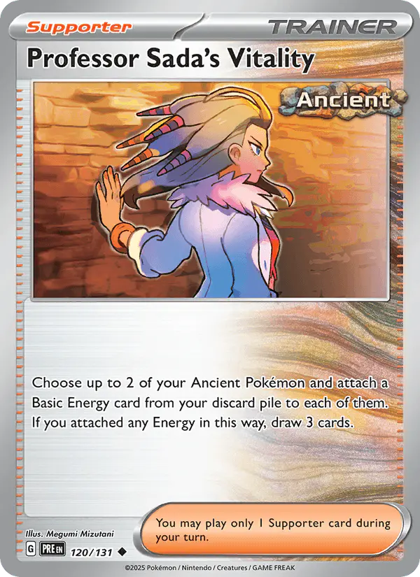 Carta Professor Sada's Vitality 120/131 de Prismatic Evolutions