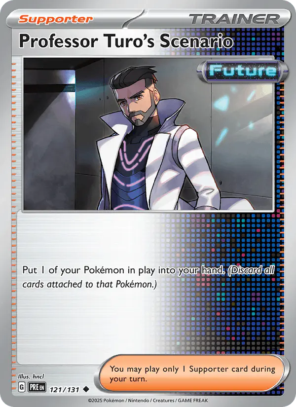 Carta Professor Turo's Scenario 121/131 de Prismatic Evolutions