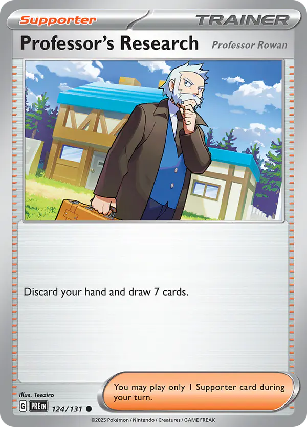Carta Professor's Research 124/131 de Prismatic Evolutions