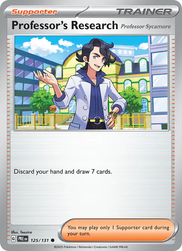 Carta Professor's Research 125/131 de Prismatic Evolutions