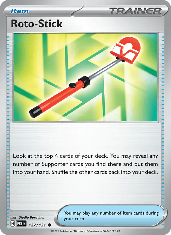 Carta Roto-Stick 127/131 de Prismatic Evolutions
