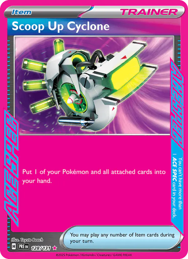 Carta Scoop Up Cyclone 128/131 de Prismatic Evolutions