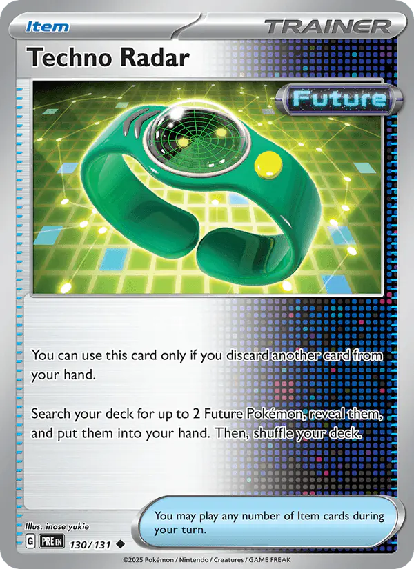 Carta Techno Radar 130/131 de Prismatic Evolutions