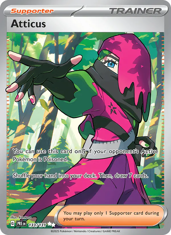 Carta Atticus 133/131 de Prismatic Evolutions