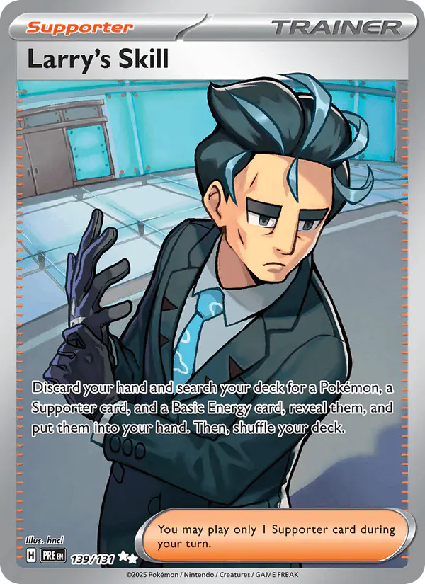 Carta Larry's Skill 139/131 de Prismatic Evolutions