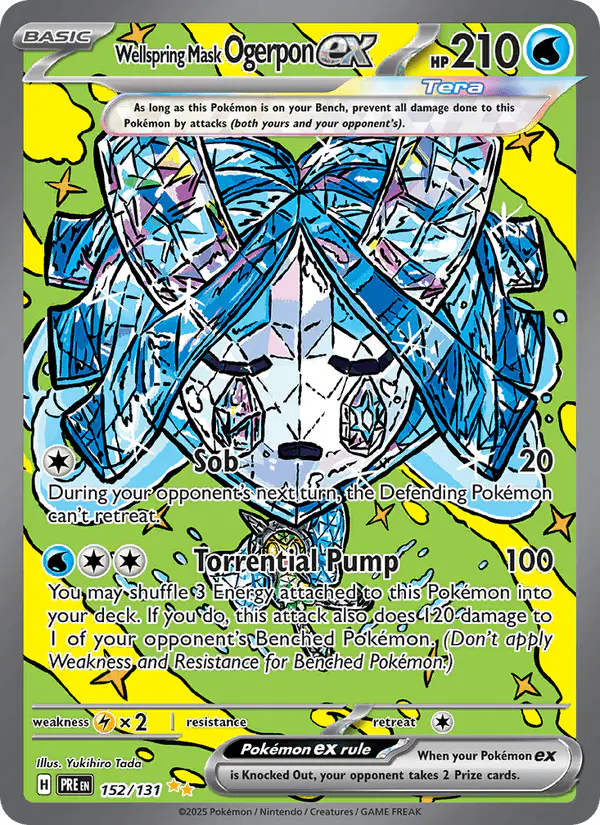 Carta Wellspring Mask Ogerpon ex 152/131 de Prismatic Evolutions