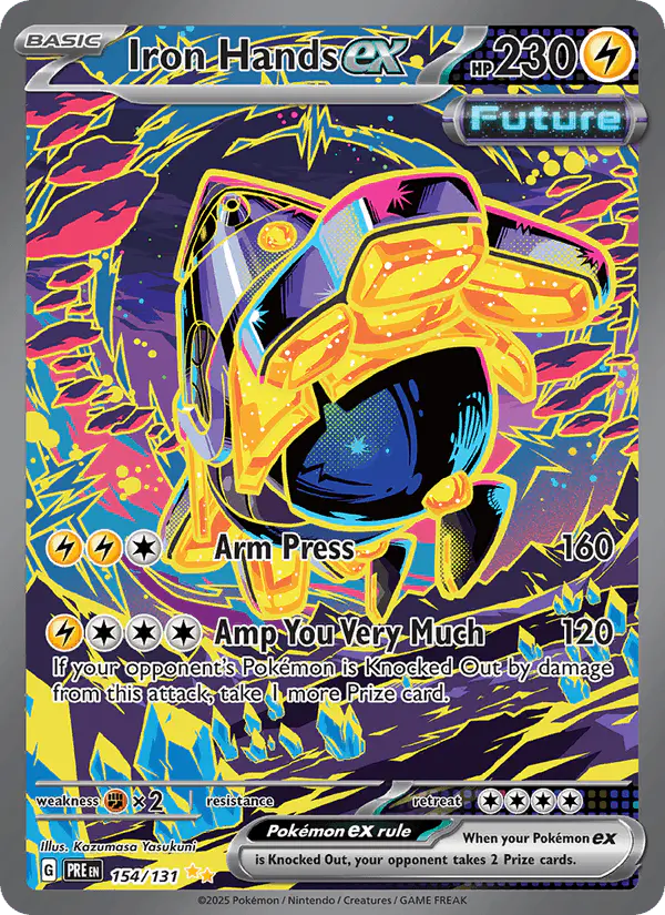 Carta Iron Hands ex 154/131 de Prismatic Evolutions