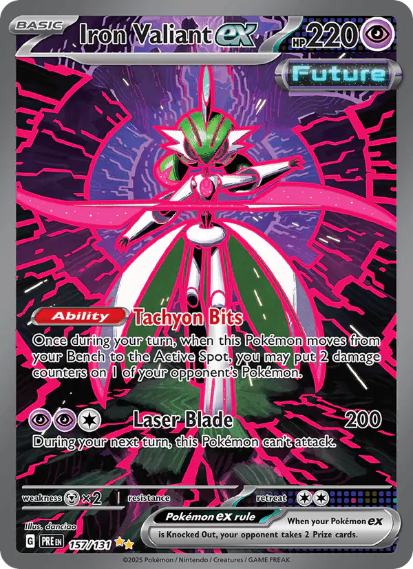 Carta Iron Valiant ex 157/131 de Prismatic Evolutions
