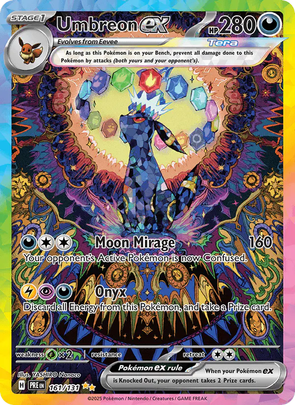 Carta Umbreon ex 161/131 de Prismatic Evolutions