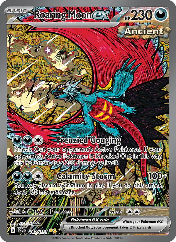 Carta Roaring Moon ex 162/131 de Prismatic Evolutions