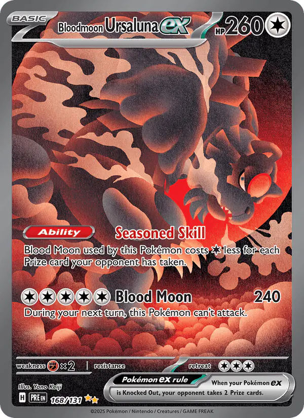 Carta Bloodmoon Ursaluna ex 168/131 de Prismatic Evolutions