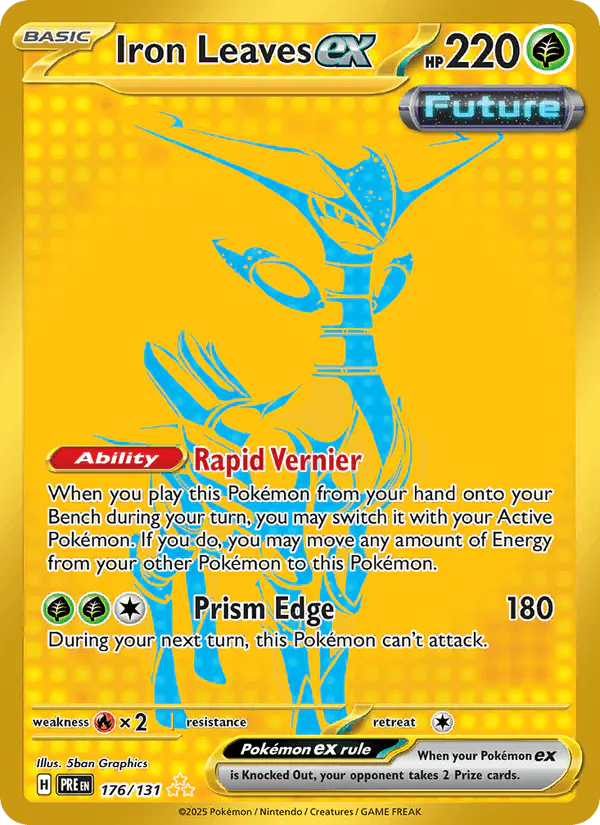 Carta Iron Leaves ex 176/131 de Prismatic Evolutions