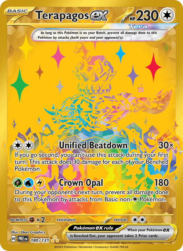 Carta Terapagos ex 180/131 de Prismatic Evolutions