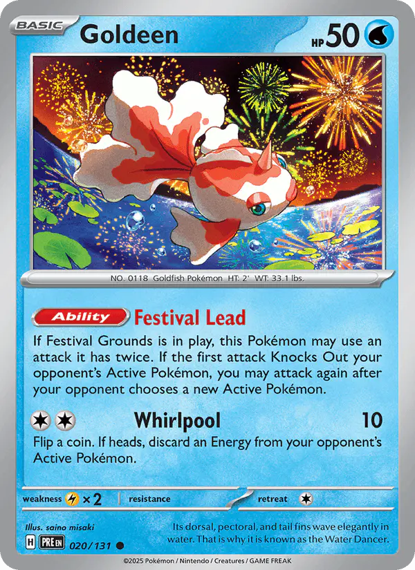 Carta Goldeen 020/131 de Prismatic Evolutions