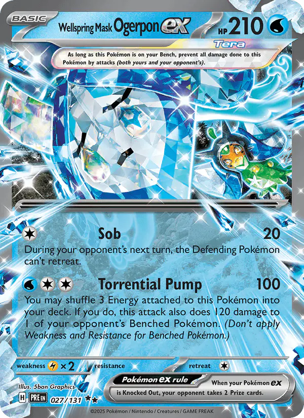 Carta Wellspring Mask Ogerpon ex 027/131 de Prismatic Evolutions
