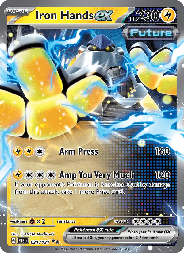 Carta Iron Hands ex 031/131 de Prismatic Evolutions