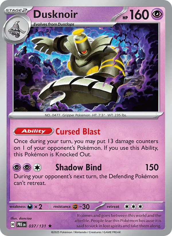 Carta Dusknoir 037/131 de Prismatic Evolutions