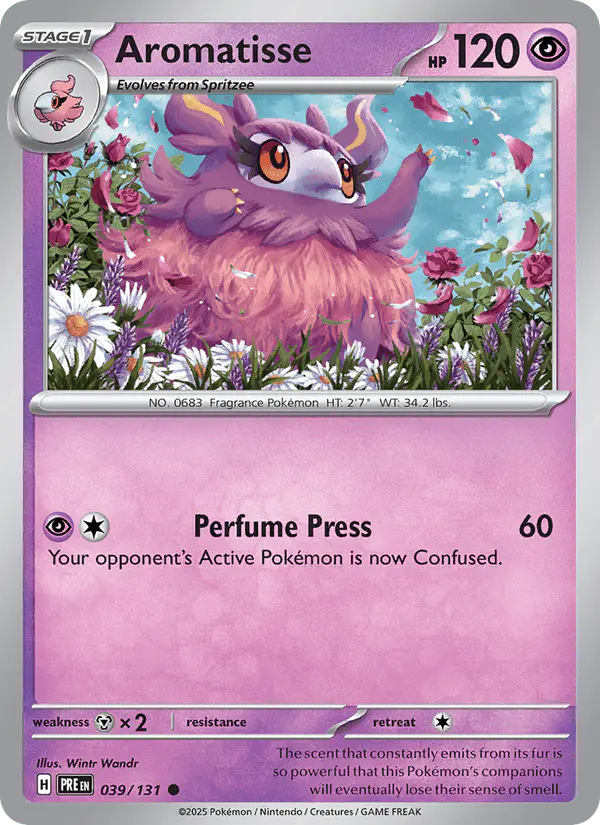 Carta Aromatisse 039/131 de Prismatic Evolutions
