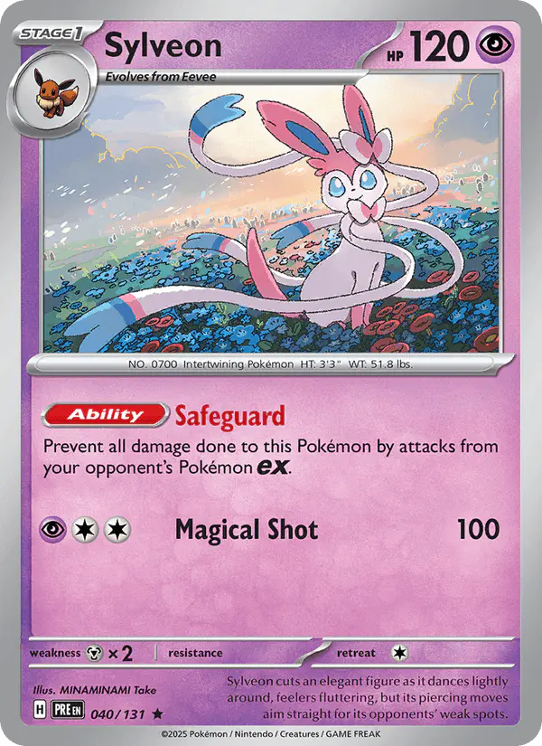 Carta Sylveon 040/131 de Prismatic Evolutions