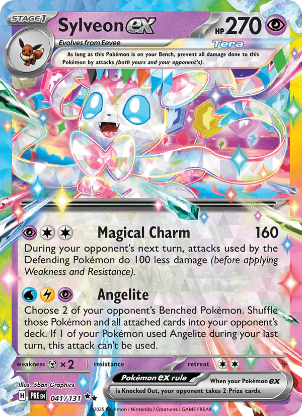 Carta Sylveon ex 041/131 de Prismatic Evolutions
