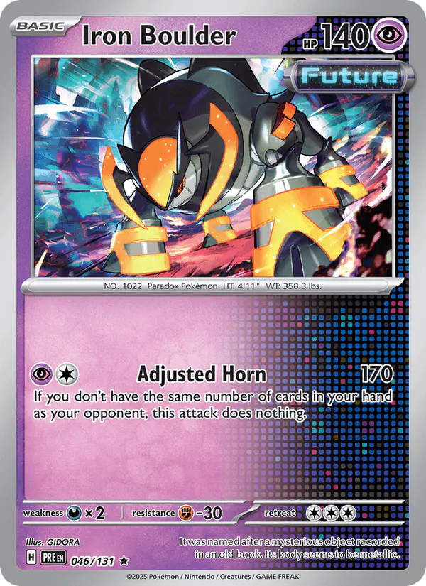 Carta Iron Boulder 046/131 de Prismatic Evolutions