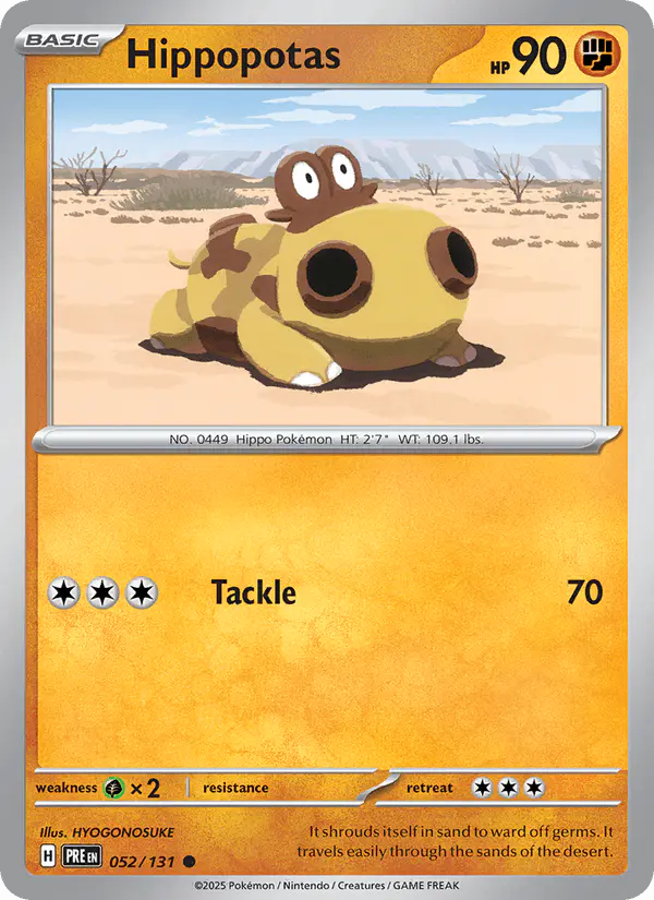Carta Hippopotas 052/131 de Prismatic Evolutions