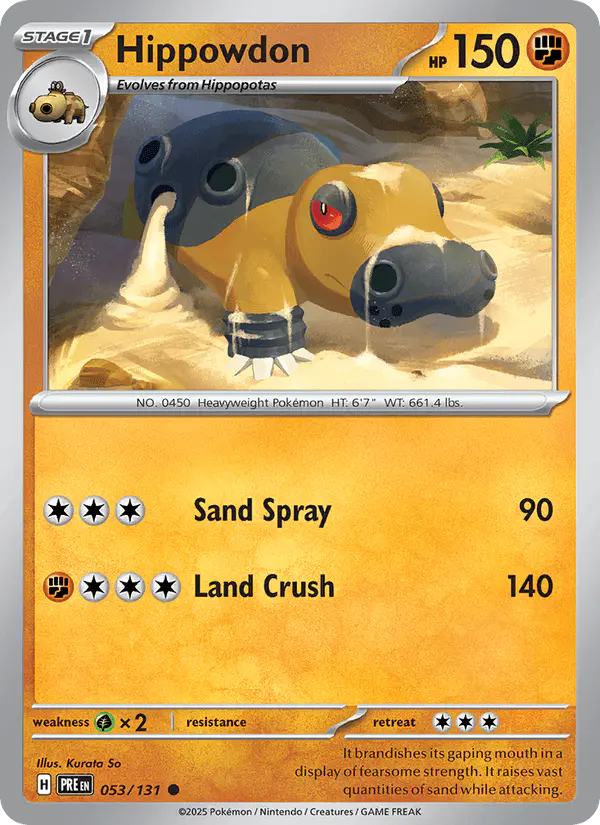 Carta Hippowdon 053/131 de Prismatic Evolutions