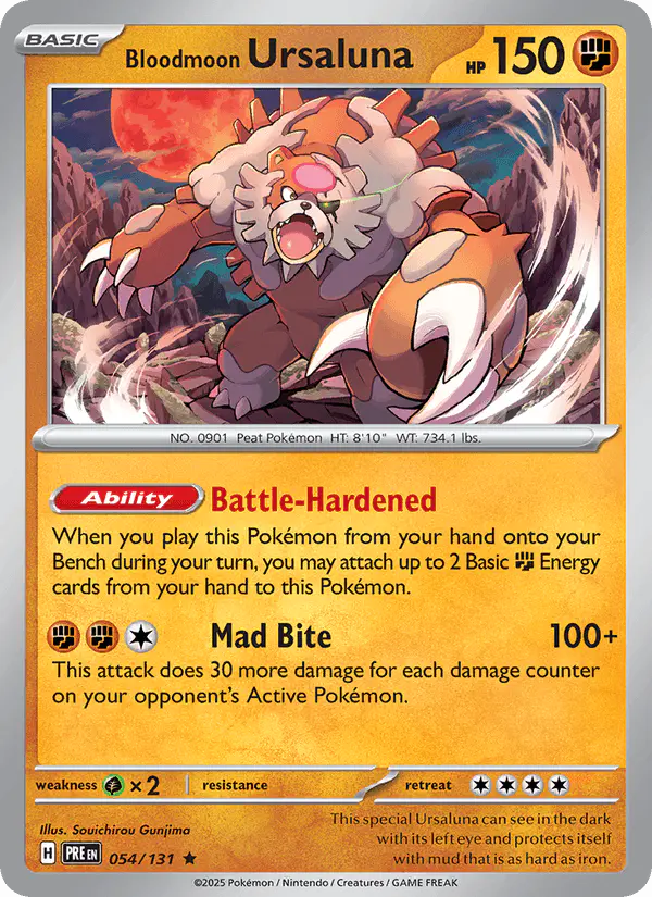 Carta Bloodmoon Ursaluna 054/131 de Prismatic Evolutions