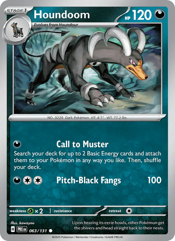 Carta Houndoom 063/131 de Prismatic Evolutions