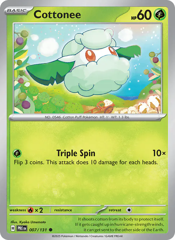 Carta Cottonee 007/131 de Prismatic Evolutions