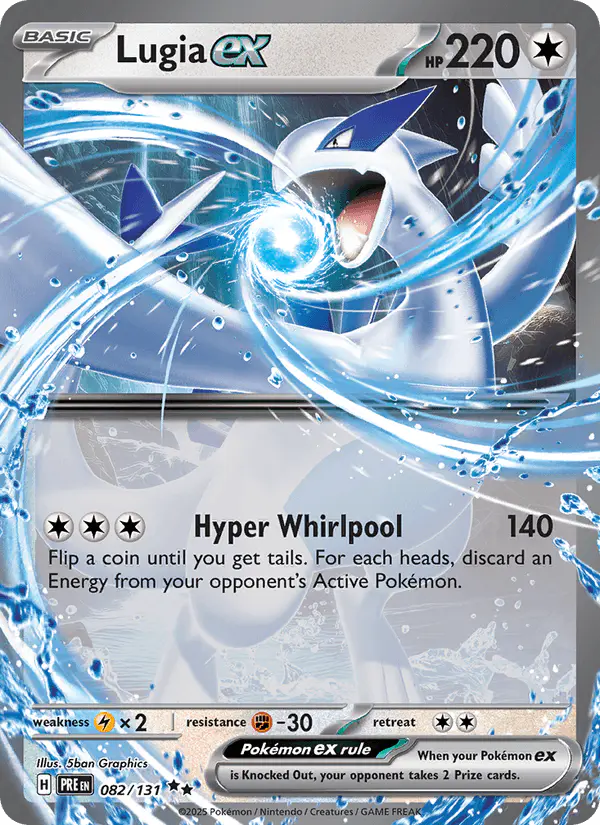 Carta Lugia ex 082/131 de Prismatic Evolutions