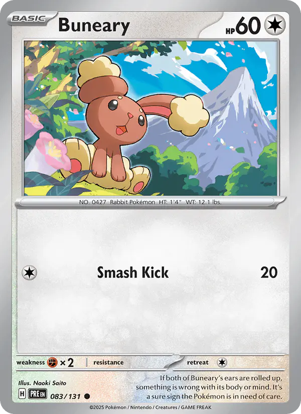 Carta Buneary 083/131 de Prismatic Evolutions