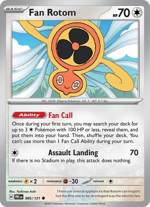Carta Fan Rotom 085/131 de Prismatic Evolutions