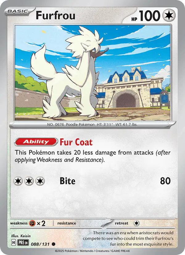 Carta Furfrou 088/131 de Prismatic Evolutions