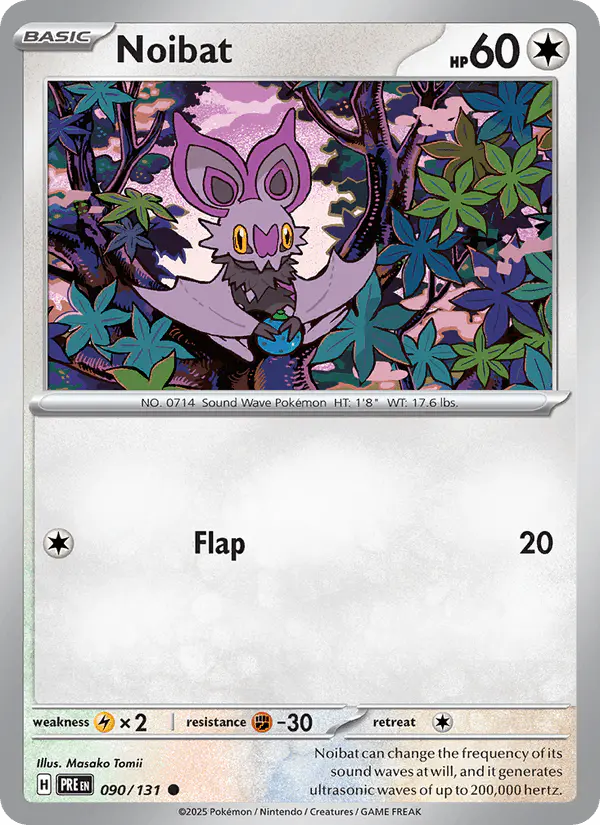 Carta Noibat 090/131 de Prismatic Evolutions