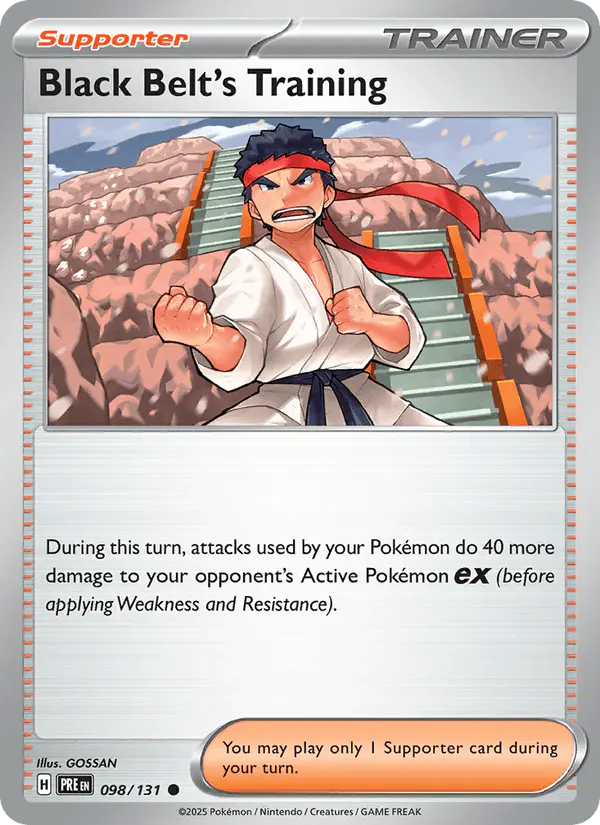 Carta Black Belt's Training 098/131 de Prismatic Evolutions