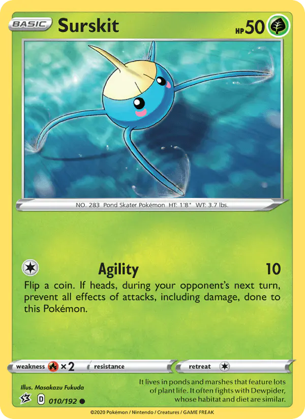 Carta Surskit 010/192 de Rebel Clash