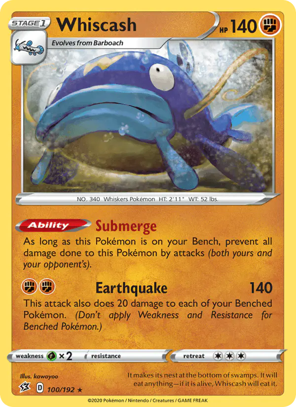 Carta Whiscash 100/192 de Rebel Clash