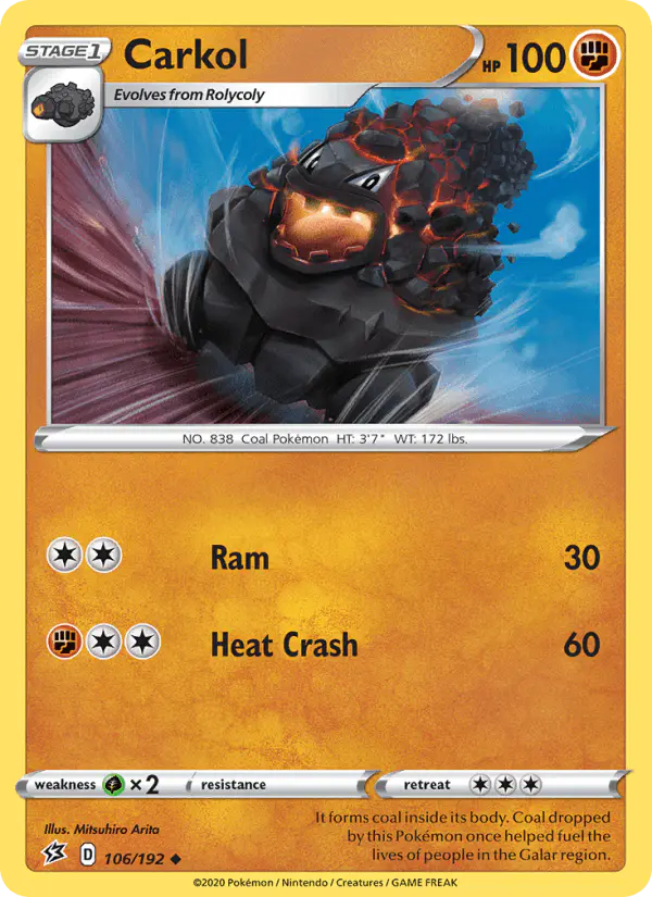 Carta Carkol 106/192 de Rebel Clash