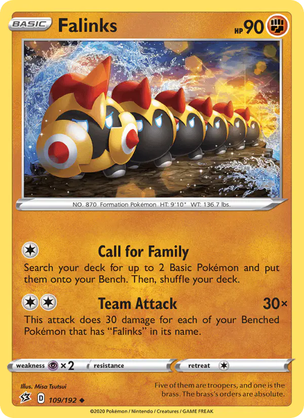 Carta Falinks 109/192 de Rebel Clash