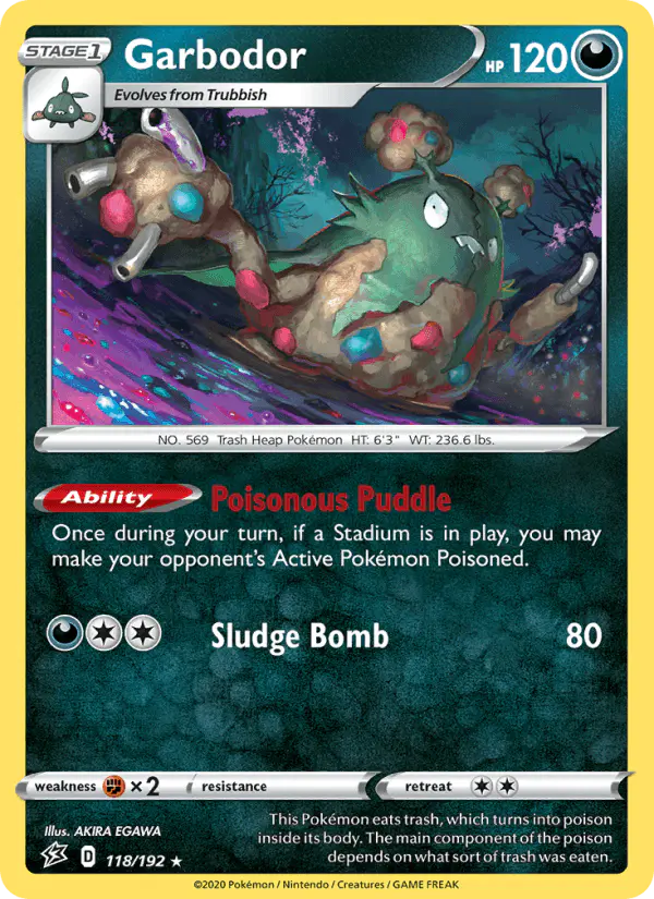 Carta Garbodor 118/192 de Rebel Clash