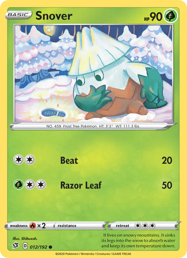 Carta Snover 012/192 de Rebel Clash