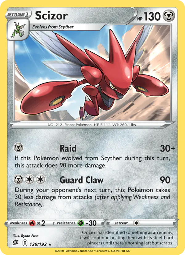 Carta Scizor 128/192 de Rebel Clash