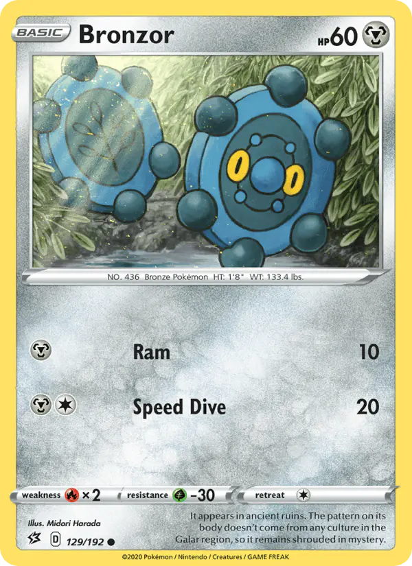 Carta Bronzor 129/192 de Rebel Clash